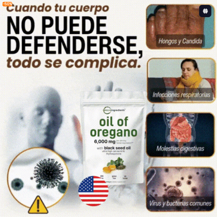 ACEITE DE ORÉGANO 90 CÁPSULAS 🌱💪 – ENVÍO GRATIS