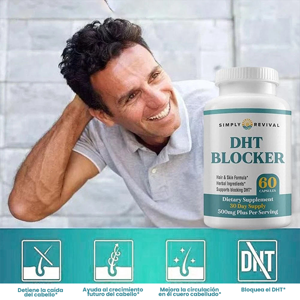 DHT BLOCKER – Controla la caída y estimula el crecimiento 💪✨ | 60 cápsulas