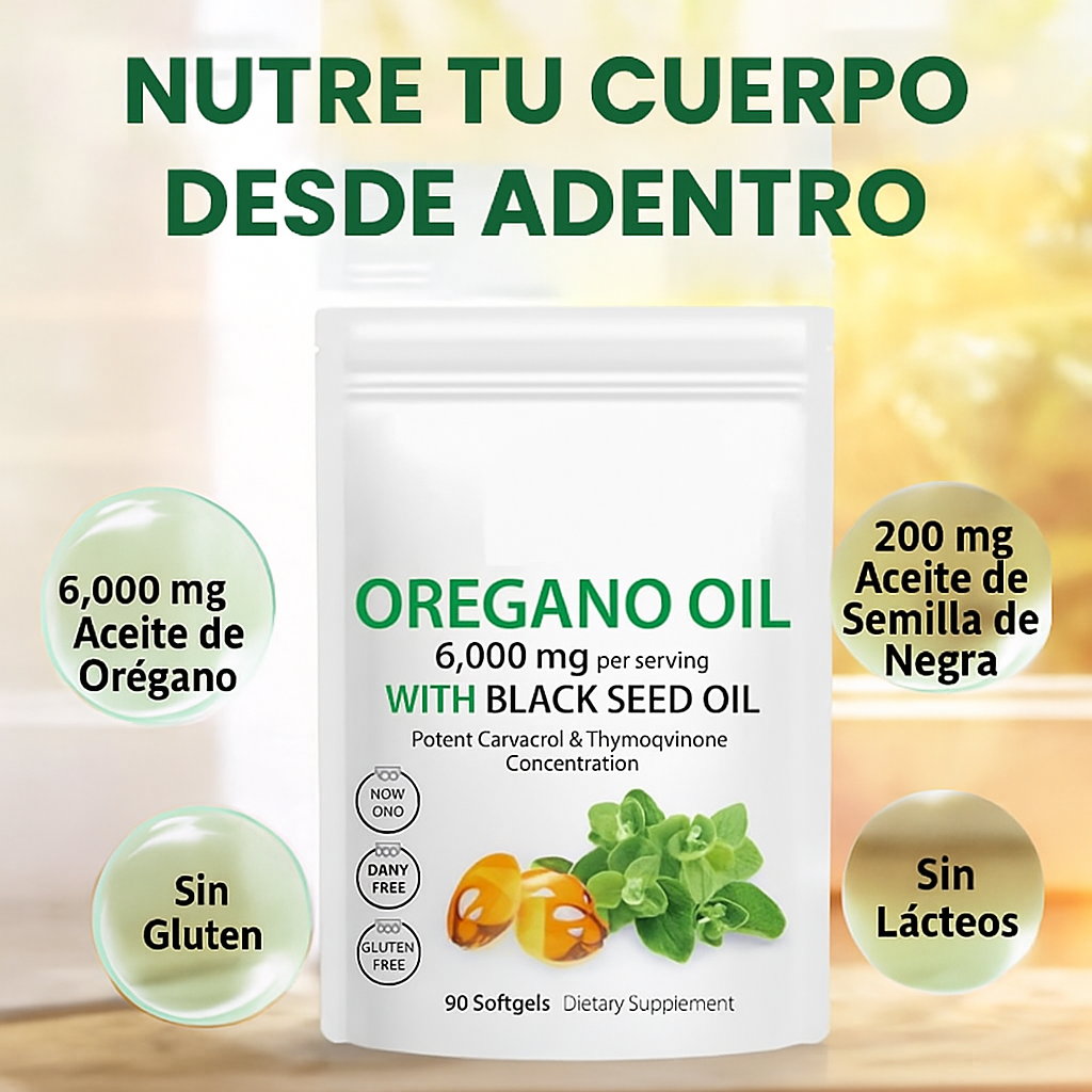 ACEITE DE ORÉGANO 90 CÁPSULAS 🌱💪 – ENVÍO GRATIS