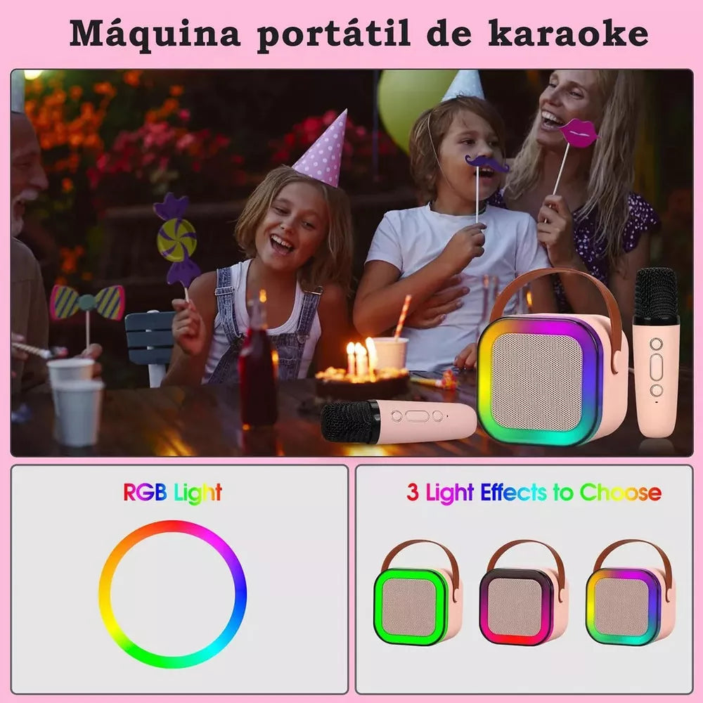 Karaoke Portátil K12 – ¡Convierte cualquier lugar en una fiesta! 🎤✨