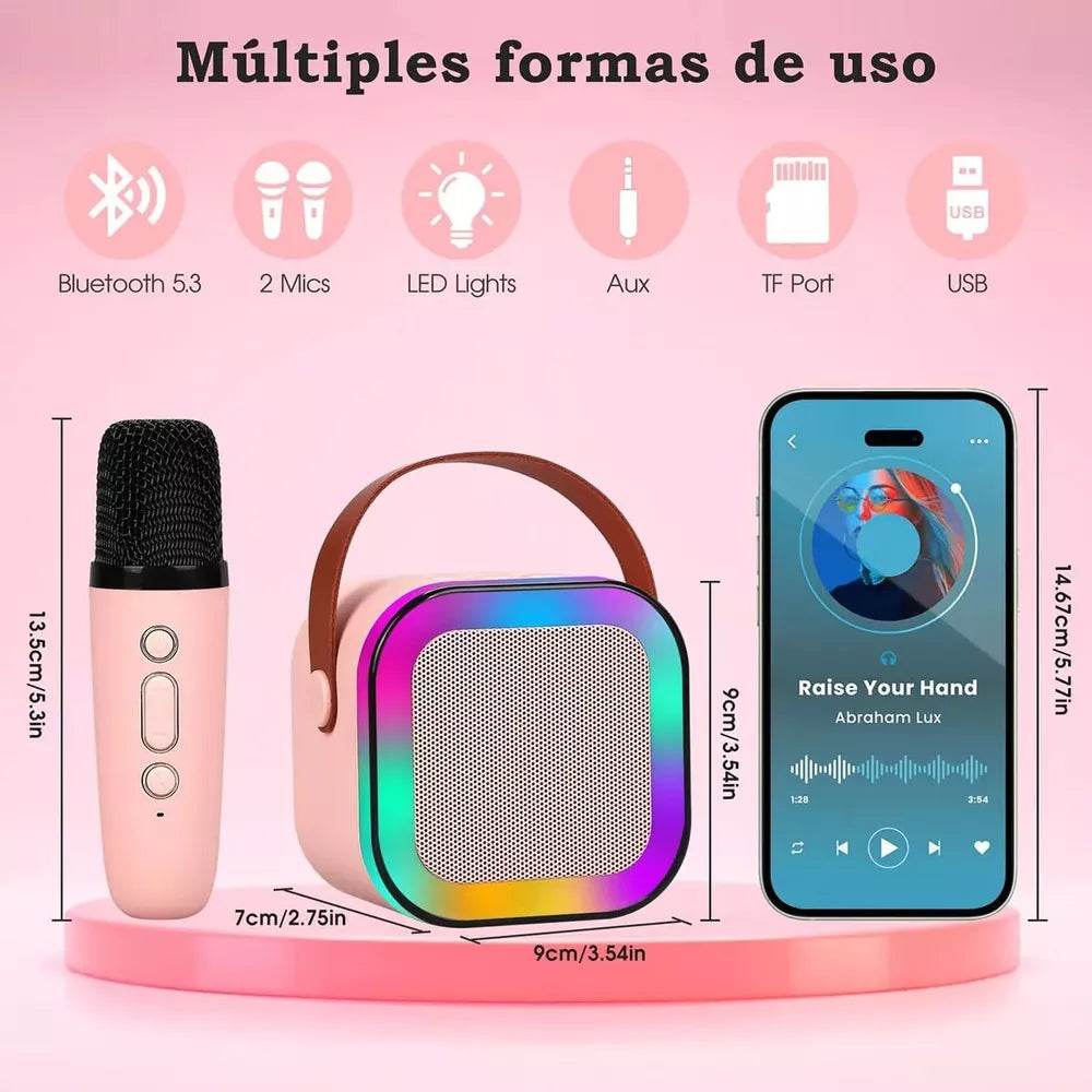 Karaoke Portátil K12 – ¡Convierte cualquier lugar en una fiesta! 🎤✨